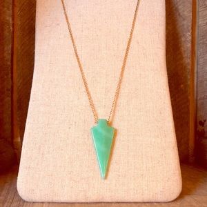 Arrowhead Necklace in Mint